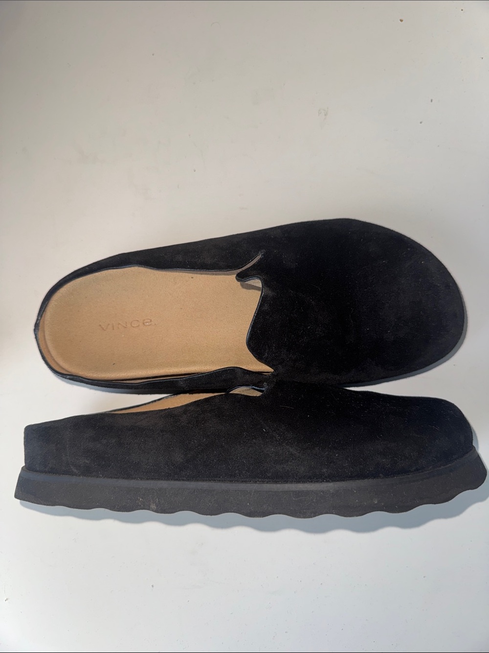 Vince Women’s Black Suede Slip-On Loafers
